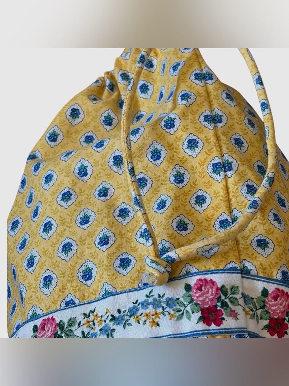 Vintage Vera Bradley Elizabeth Ditty Bag Drawstring Wet Bag 13x13